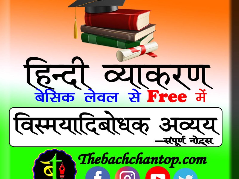 विस्मयादिबोधक अव्यय (Interjections)