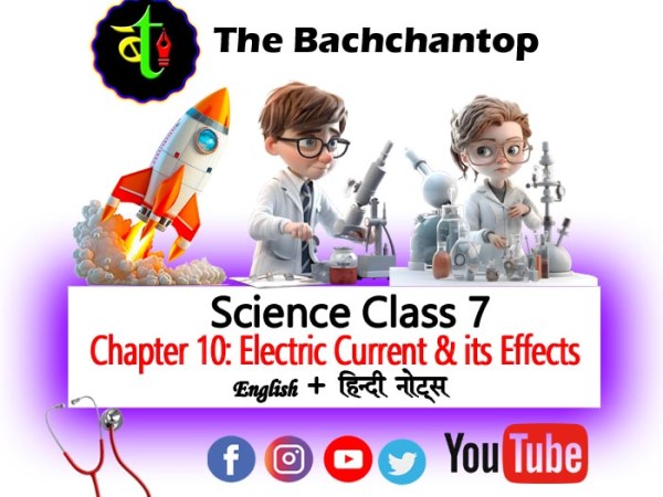 Class 7 Science – Chapter 10: Electric Current and its&nbsp;Effects