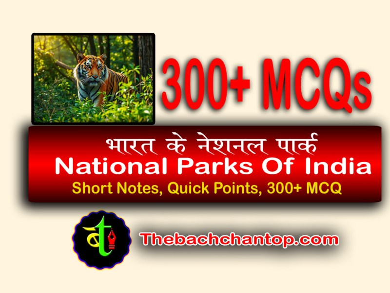 National Parks in India MCQ Practice&nbsp;Questions