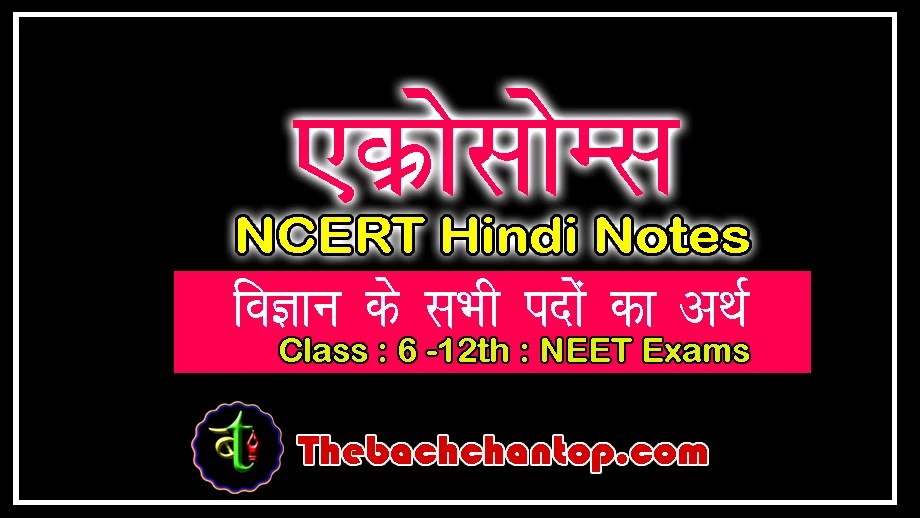 acrosomes ncert hindi notes