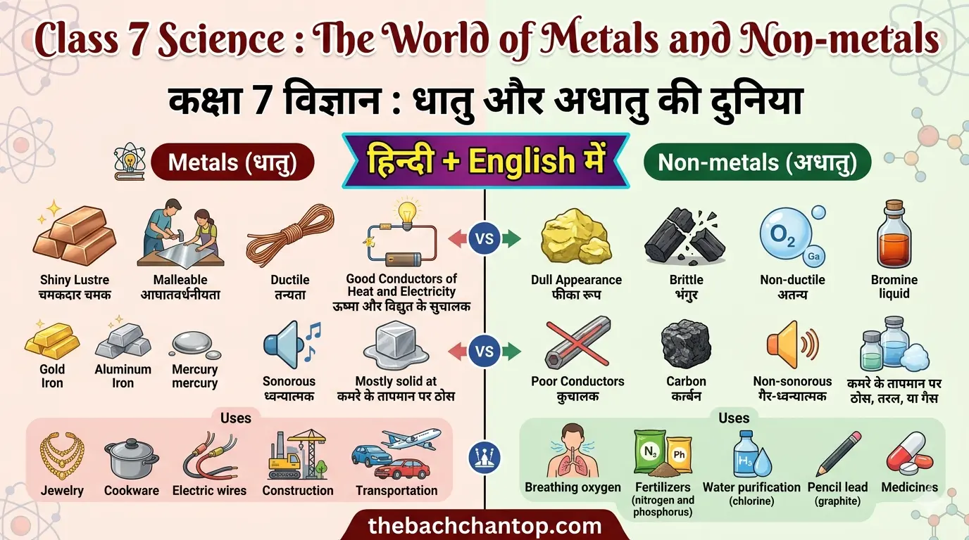 Class 7 Science : The World of Metals and Non-metals