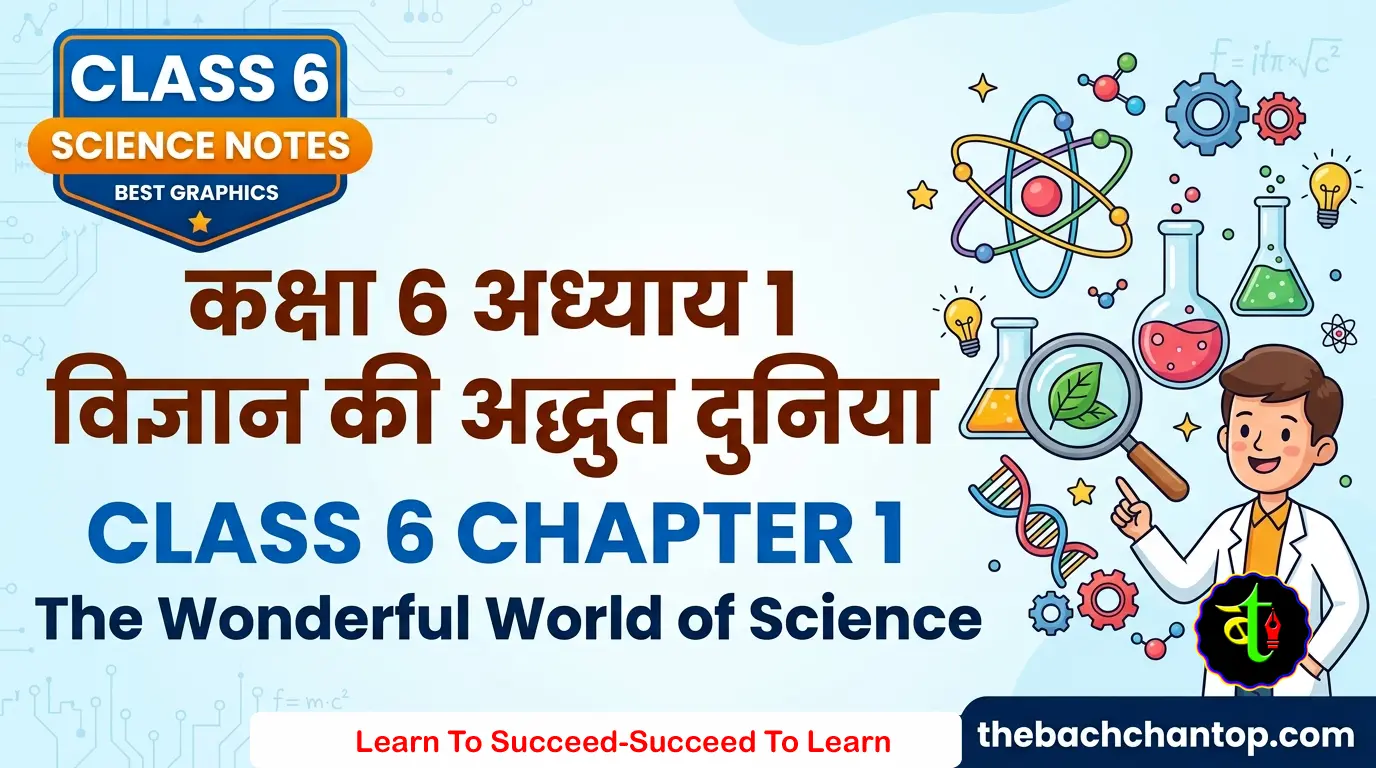 विज्ञान की अद्भुत दुनिया : कक्षा 6 विज्ञान अध्याय 1 नोट्स