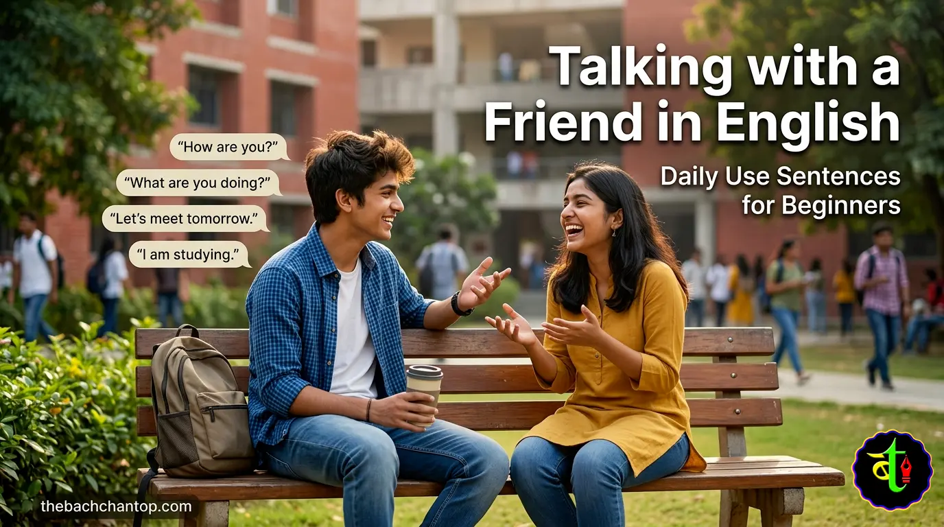 Friend से English में बात कैसे करें? (Talking with a Friend in English – Daily Use Sentences for Beginners)